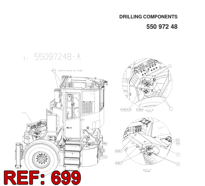 55098027 550 980 27 ELECTRICAL ASSEMBLY - Sandvik Technical Drawing