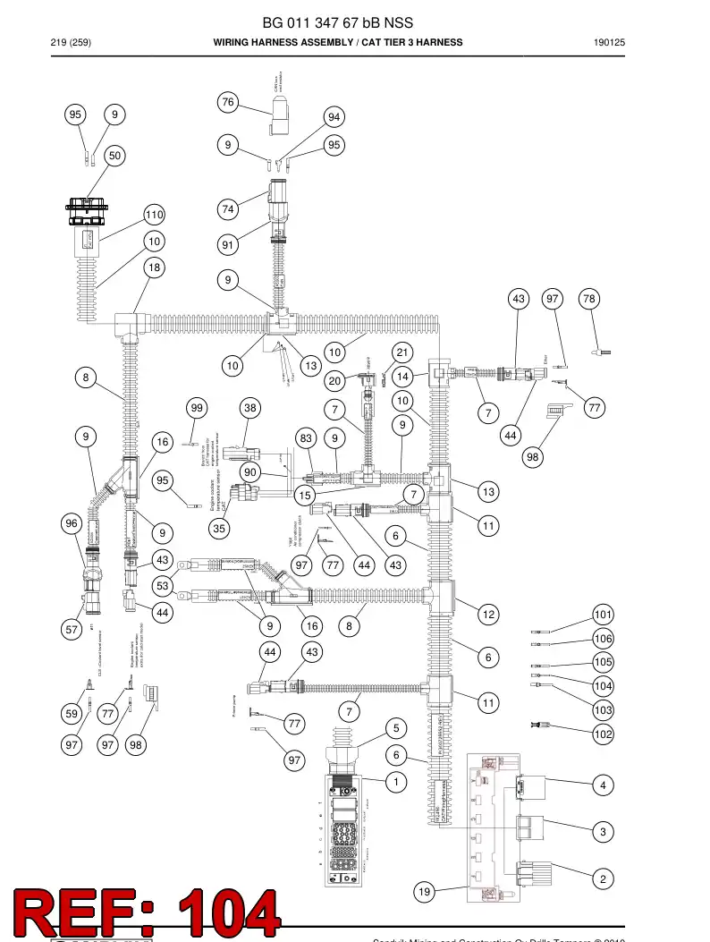 55098055 550 980 55 Contact, Male - Sandvik Technical Drawing