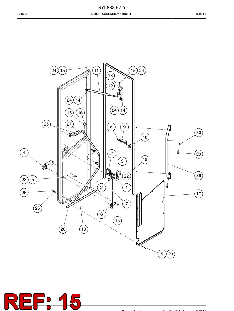 550 980 99 Nut, Lock - drawing