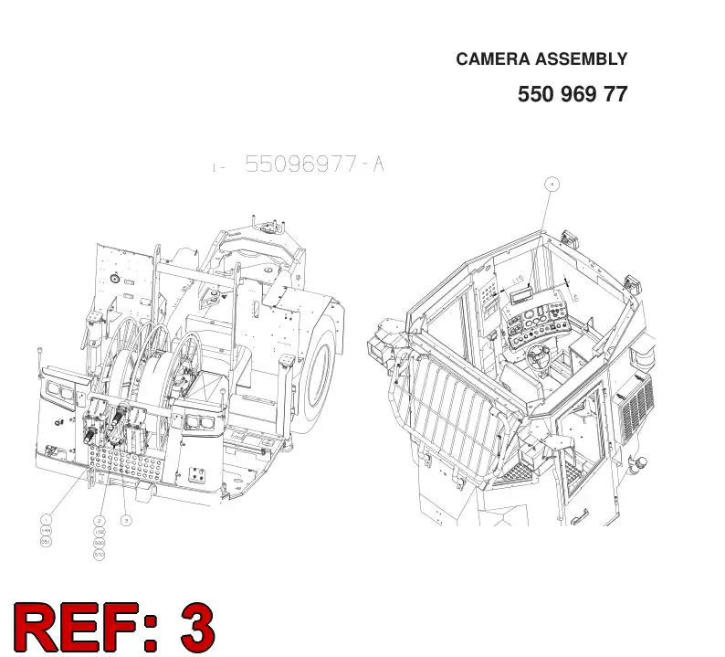 55098148 550 981 48 CABLE - Sandvik Technical Drawing