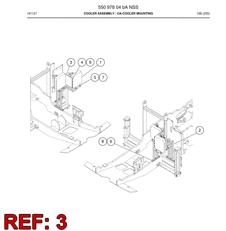 55098680 550 986 80 Plate, Cover - Sandvik Technical Drawing