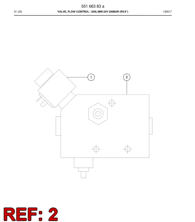 55098872 550 988 72 Cartridge - Sandvik Technical Drawing