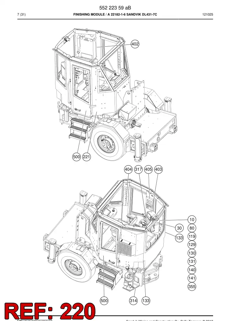 55098932 550 989 32 Sign - Sandvik Technical Drawing