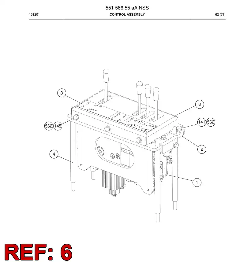 55099043a 550 990 43a Decal - Sandvik Technical Drawing