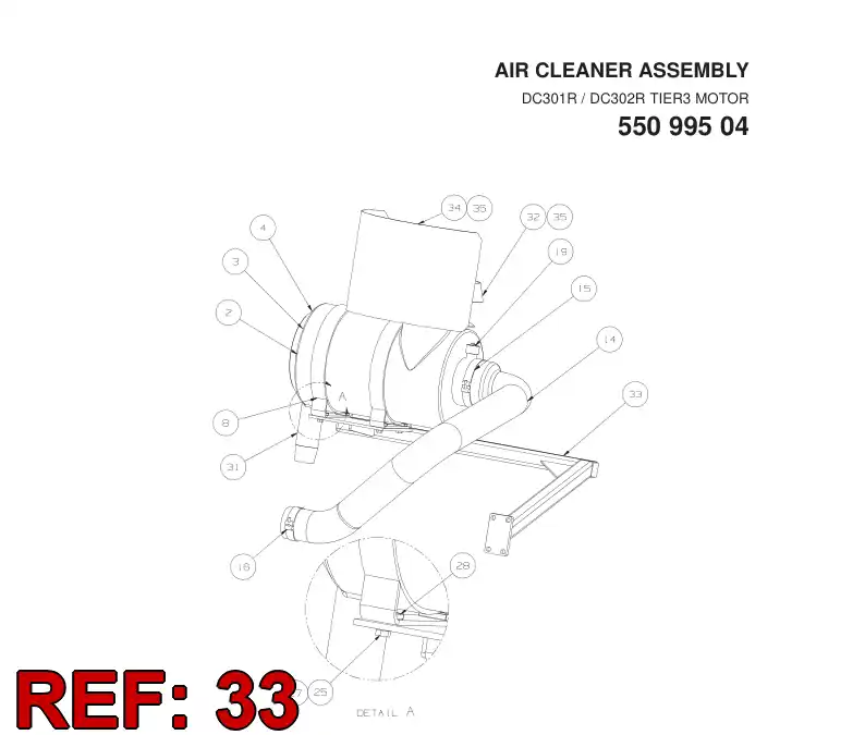 55099505 550 995 05 Bracket - Sandvik Technical Drawing
