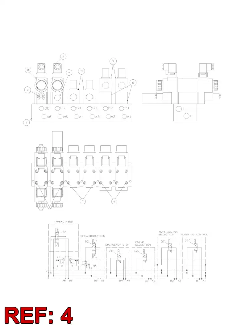 55099836 550 998 36 Valve, Pressure Reducing - Sandvik Technical Drawing