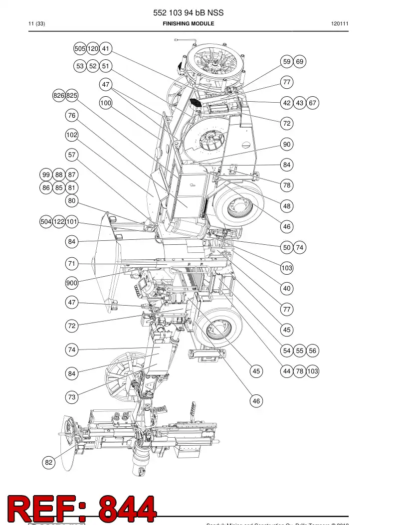 55099964 550 999 64 Sign - Sandvik Technical Drawing