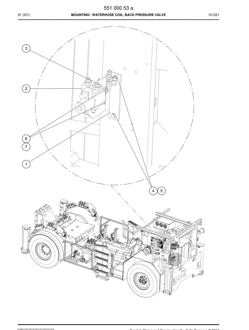 55100053b 551 000 53b Mounting - Sandvik Technical Drawing
