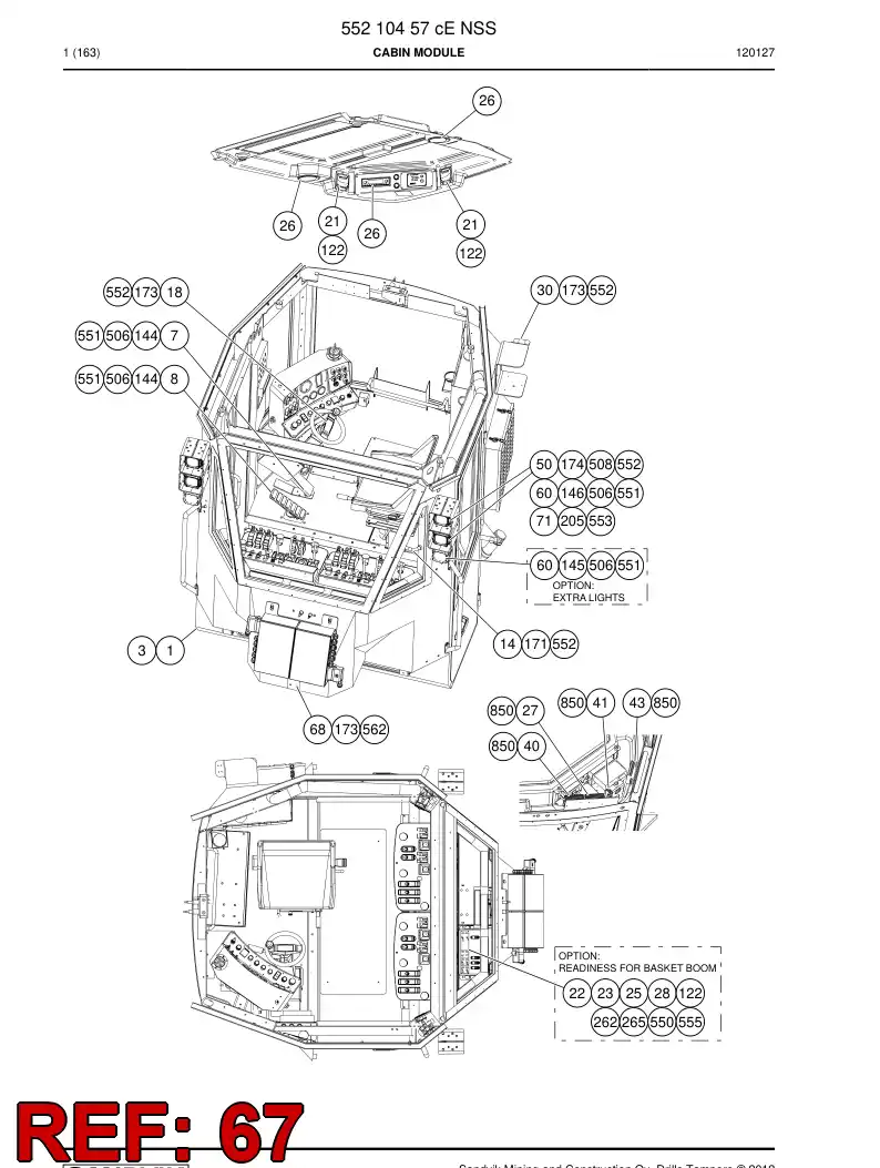 55150150 551 501 50 Mounting plate - Sandvik Technical Drawing