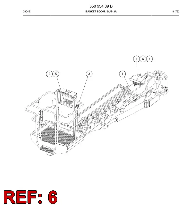 55150355a 551 503 55a HOSING - Sandvik Technical Drawing