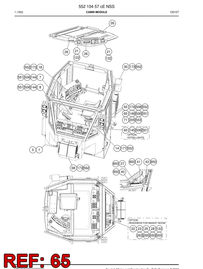 55150502 551 505 02 Mounting plate - Sandvik Technical Drawing