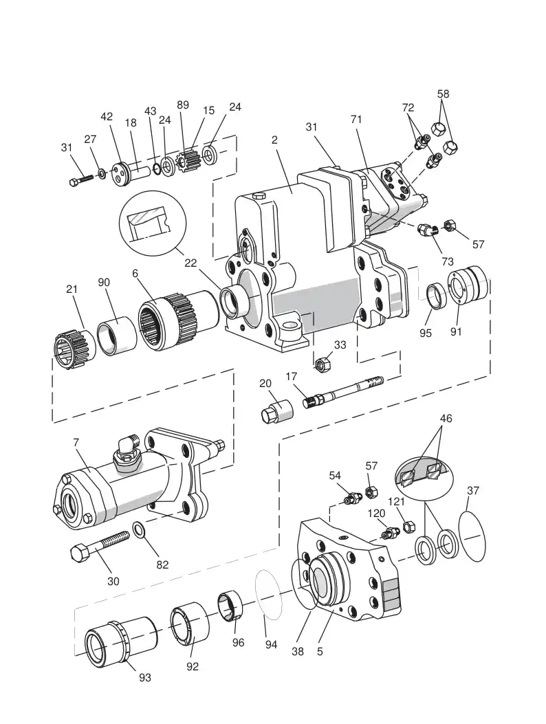 55150623 551 506 23 SPECIAL TOOLS FOR ROCK DRILL - Sandvik Technical Drawing