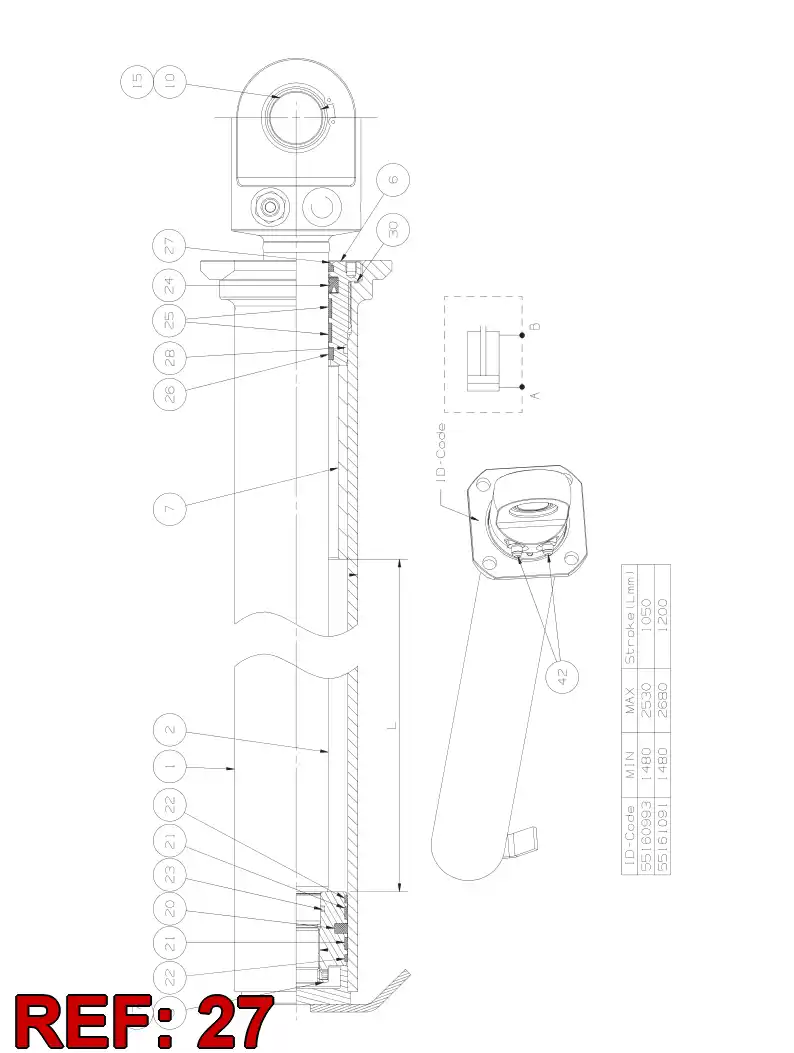 55151043 551 510 43 LIMPADOR - Sandvik Technical Drawing