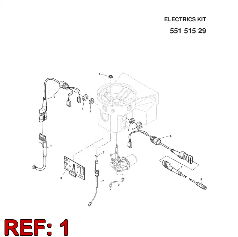551 510 58 CABLE ASSEMBLY - drawing