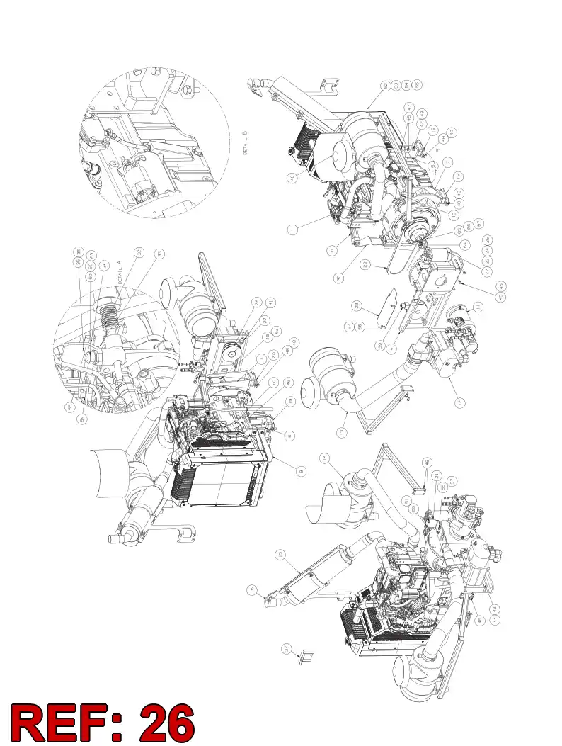 55151319 551 513 19 Pulley, Belt - Sandvik Technical Drawing