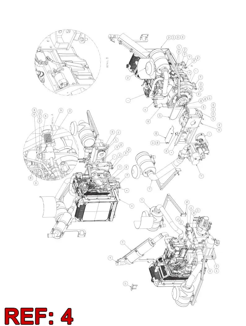 55151566 551 515 66 Mounting, Compressor - Sandvik Technical Drawing