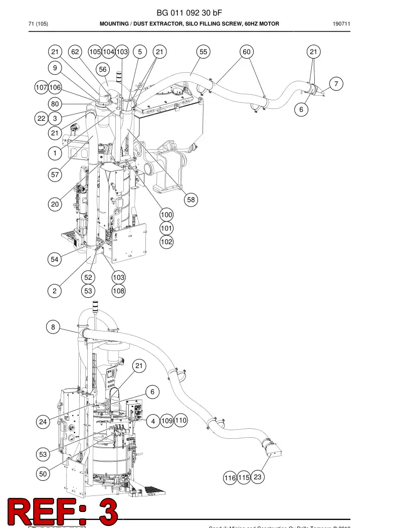 55151789a 551 517 89a Reducing piece - Sandvik Technical Drawing
