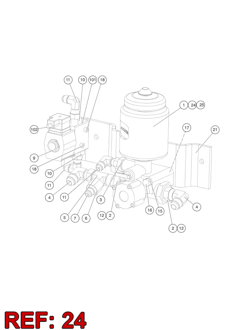 55151826 551 518 26 Reservoir - Sandvik Technical Drawing