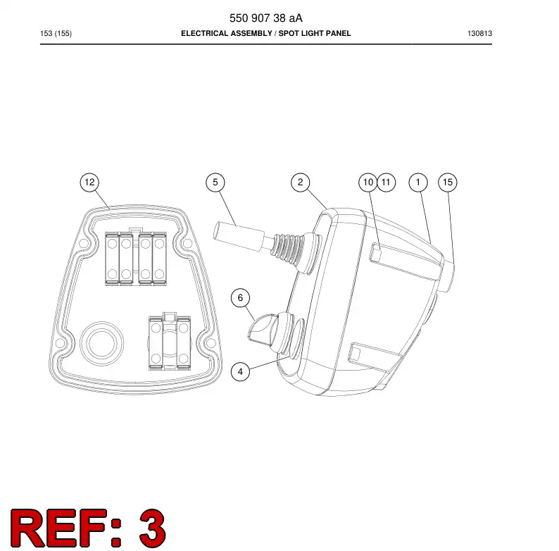 55151885 551 518 85 Decal - Sandvik Technical Drawing