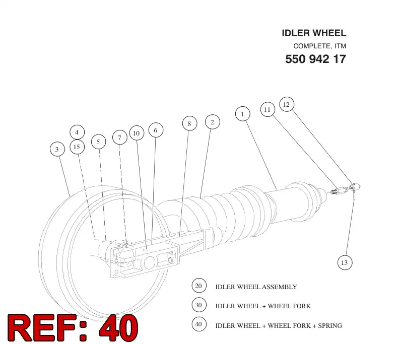 551 519 75 WHEEL ASSEMBLY - drawing