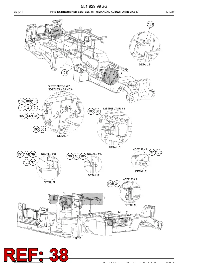 55151997 551 519 97 Clip - Sandvik Technical Drawing