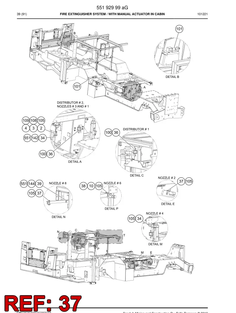 55152066 551 520 66 Clip - Sandvik Technical Drawing