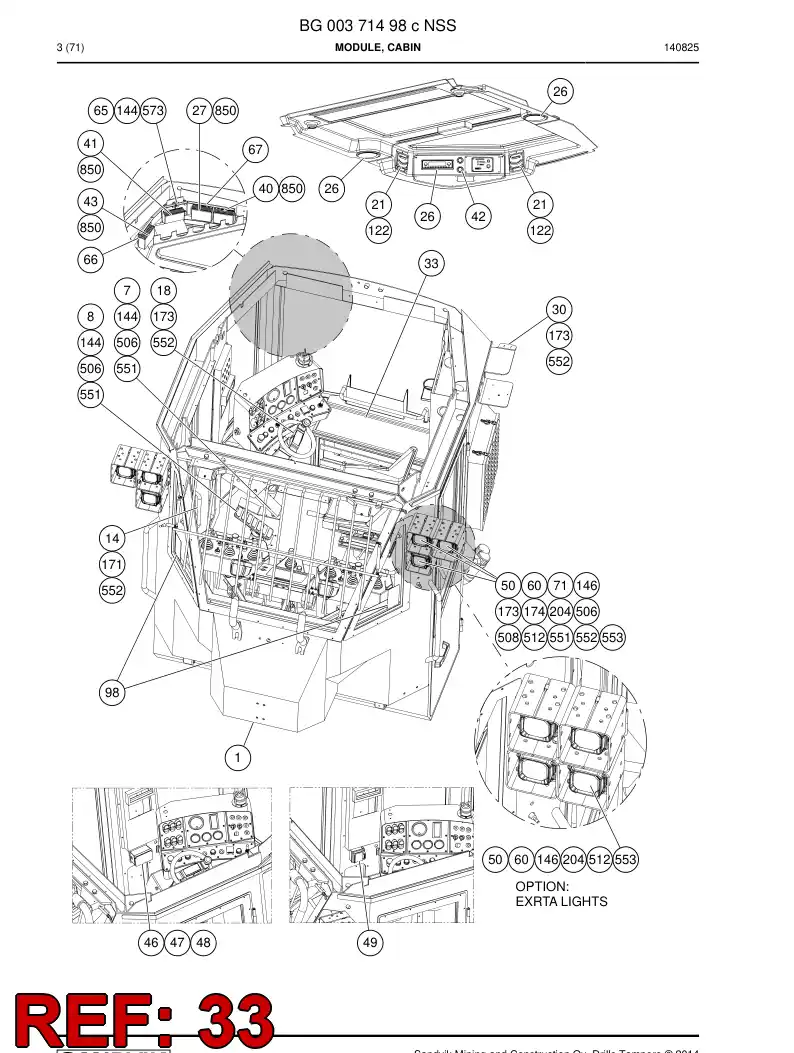 55152092 551 520 92 Welding assembly - Sandvik Technical Drawing