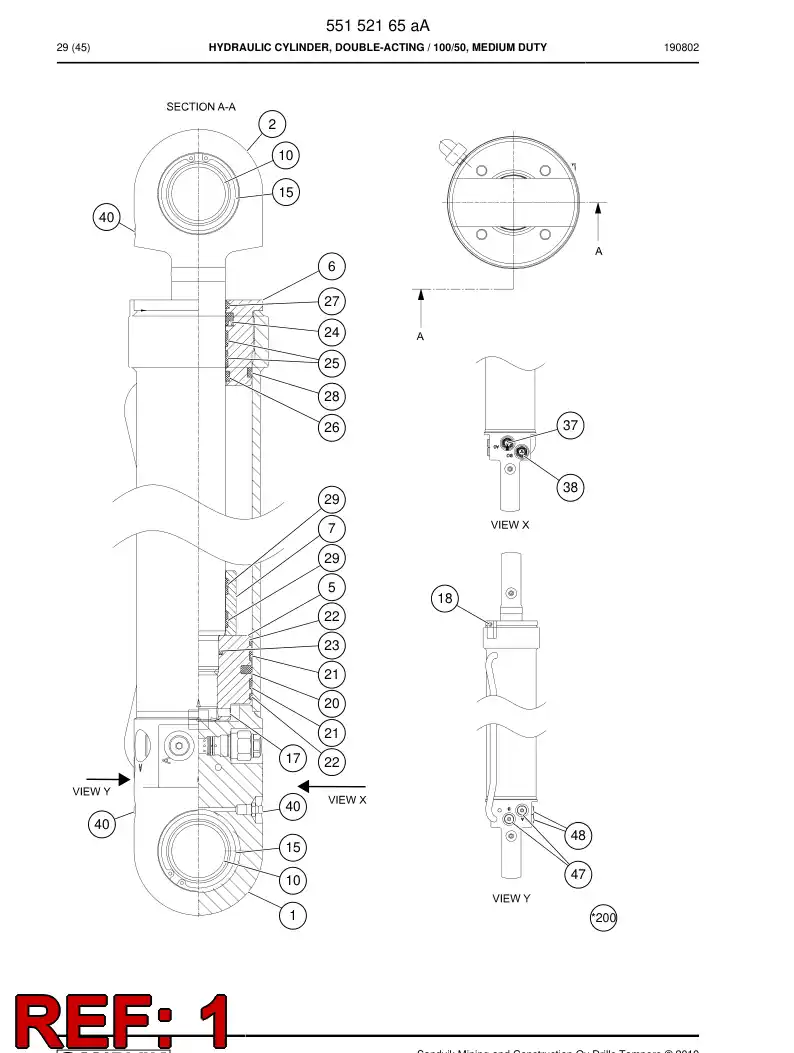 55152173a 551 521 73a Tube, Cylinder - Sandvik Technical Drawing