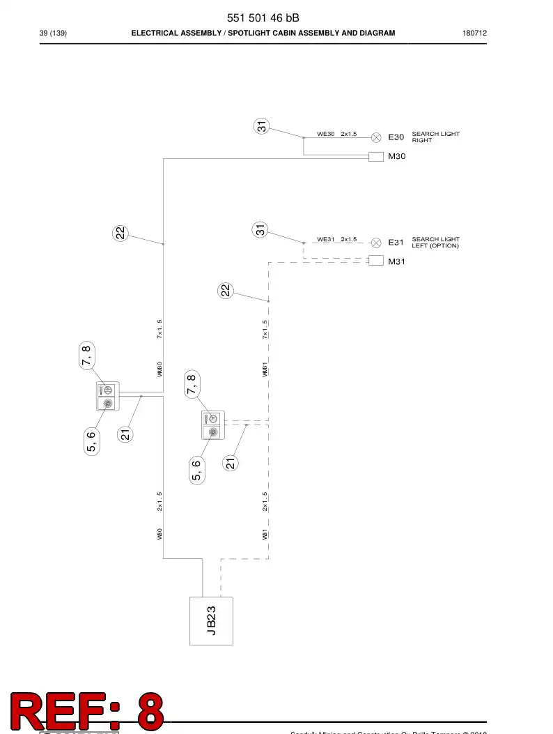 55152501 551 525 01 SINAL - Sandvik Technical Drawing