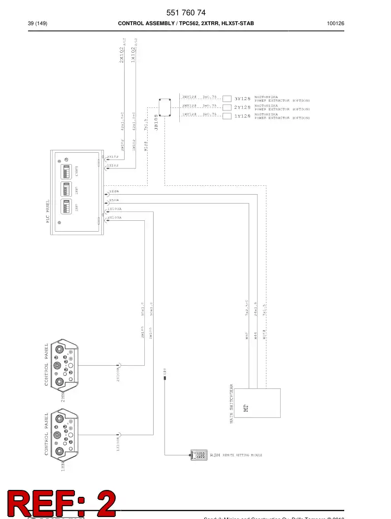 55152540 551 525 40 Programmed electronic assembly - Sandvik Technical Drawing