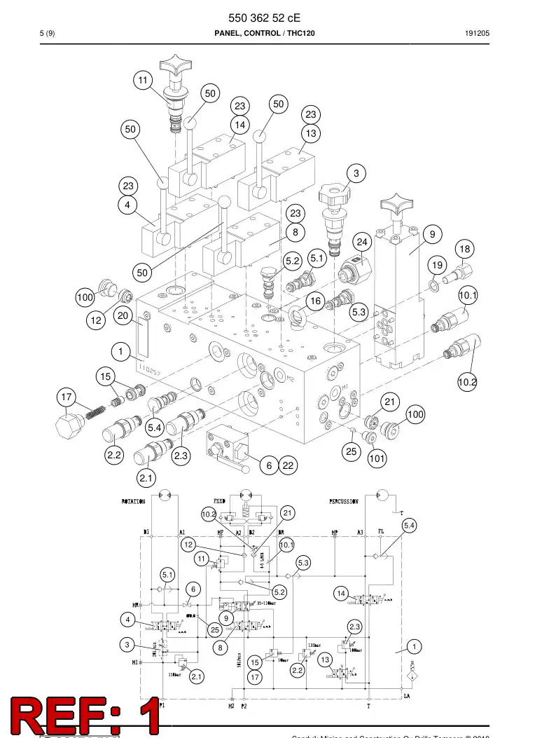 55152569a 551 525 69a Section - Sandvik Technical Drawing