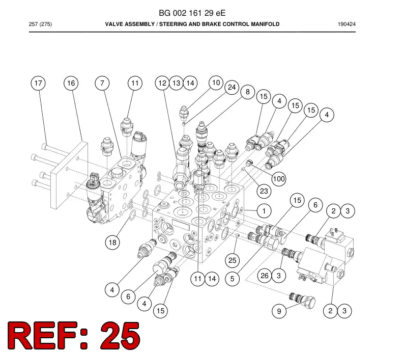 55152576 551 525 76 Nozzle - Sandvik Technical Drawing