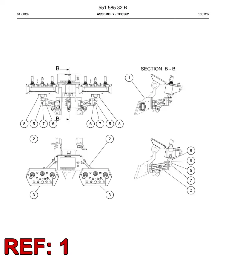 55152591 551 525 91 Bracket - Sandvik Technical Drawing