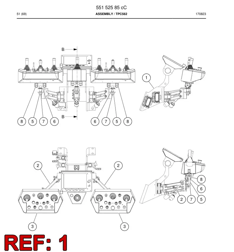 55152591a 551 525 91a Bracket - Sandvik Technical Drawing