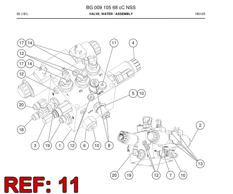 55152597a 551 525 97a Plug - Sandvik Technical Drawing