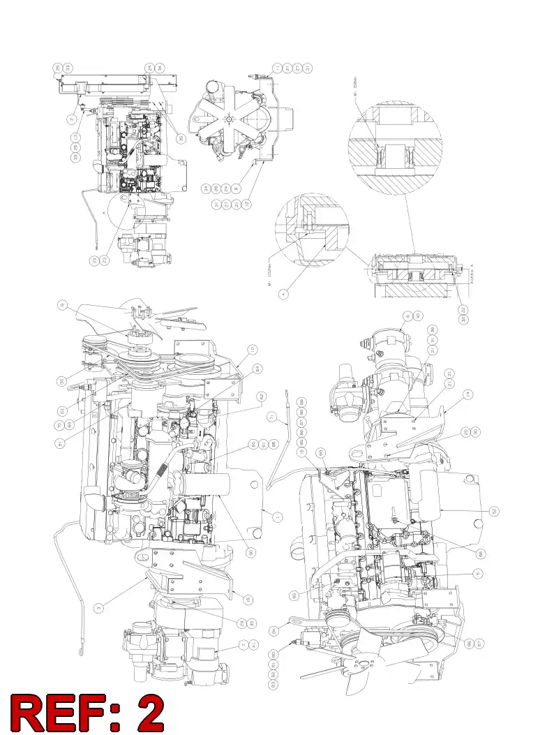55152662 551 526 62 RADIATOR / AIR COOLER - Sandvik Technical Drawing