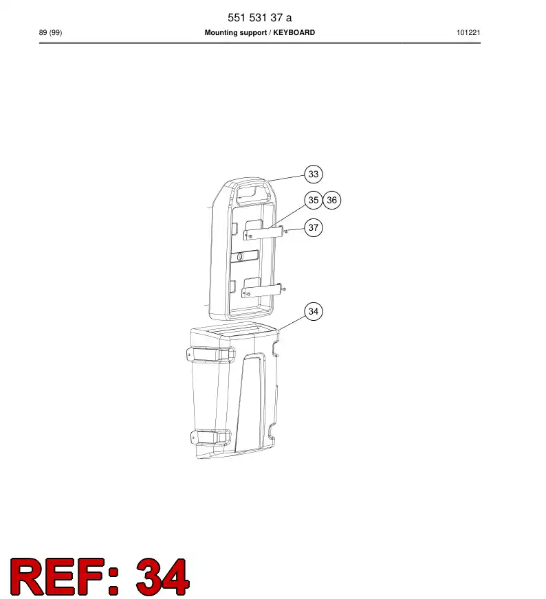 55152663 551 526 63 Housing - Sandvik Technical Drawing