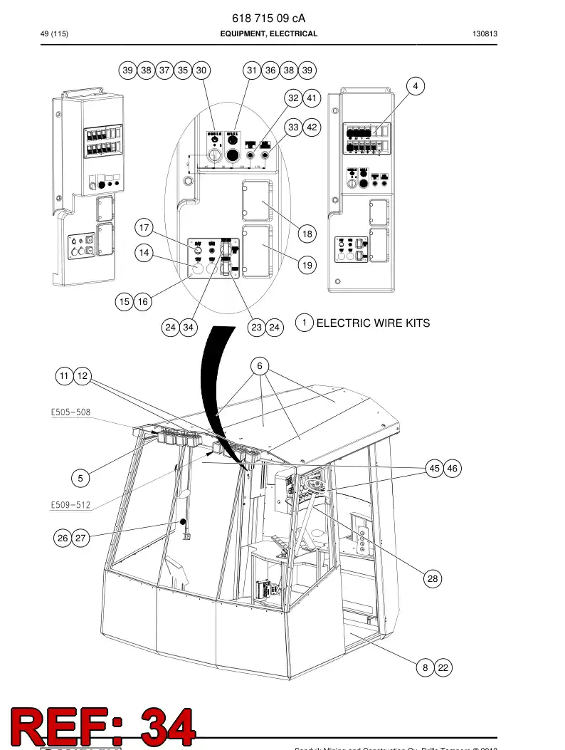 55152672a 551 526 72a Frame connector - Sandvik Technical Drawing