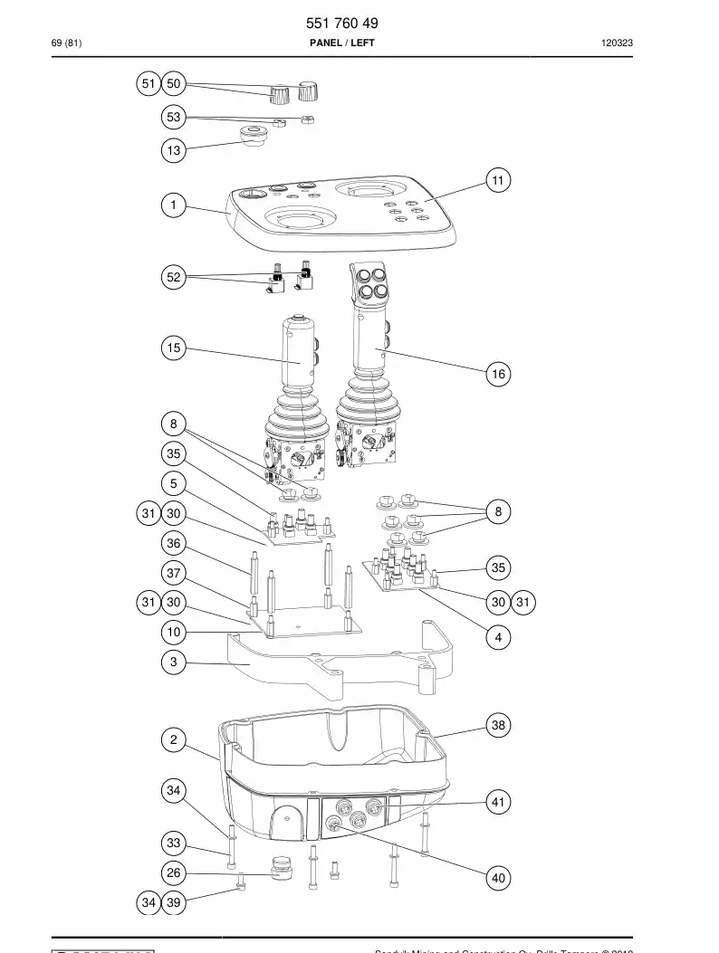 55152696 551 526 96 Extension sleeve - Sandvik Technical Drawing