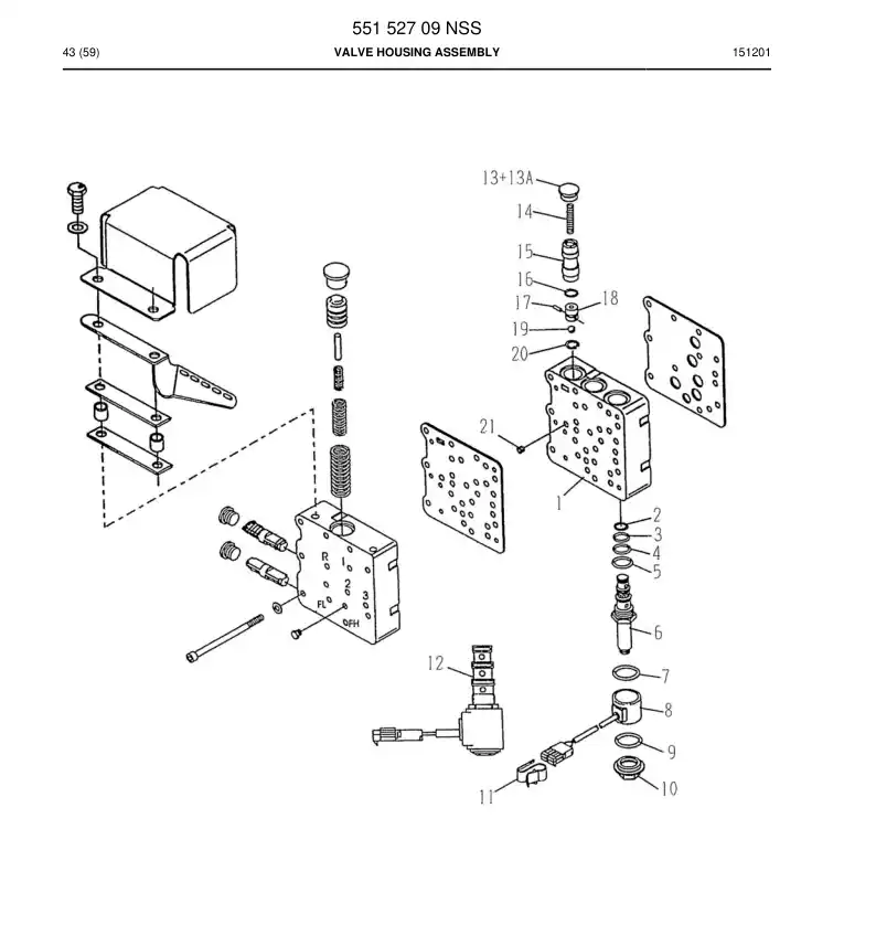 55152709 551 527 09 VALVE HOUSING ASSY - Sandvik Technical Drawing