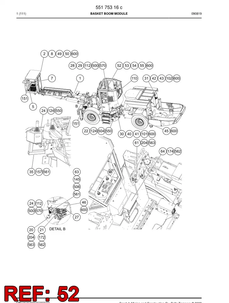 55152756a 551 527 56a Sign - Sandvik Technical Drawing