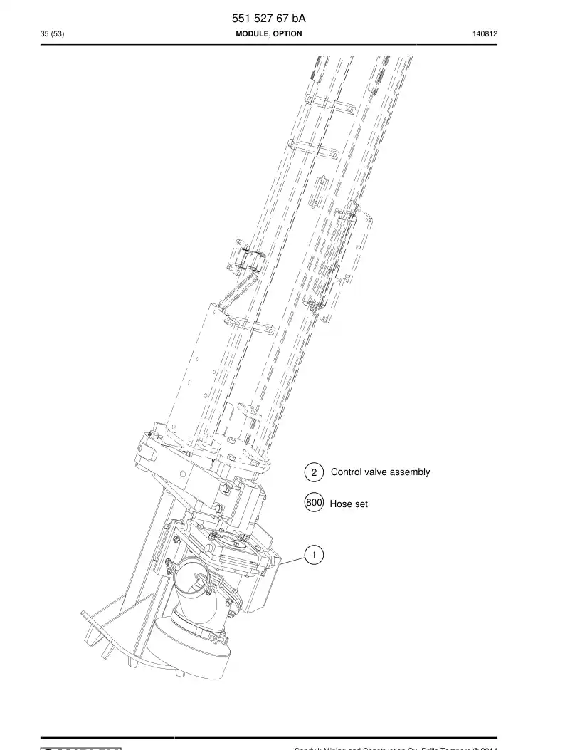 55152767b 551 527 67b Module, Option - Sandvik Technical Drawing