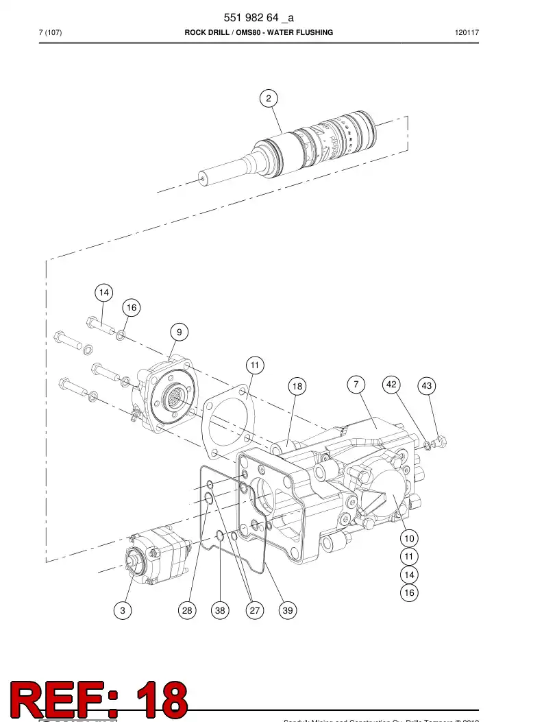 55152876 551 528 76 Nut, Cap - Sandvik Technical Drawing