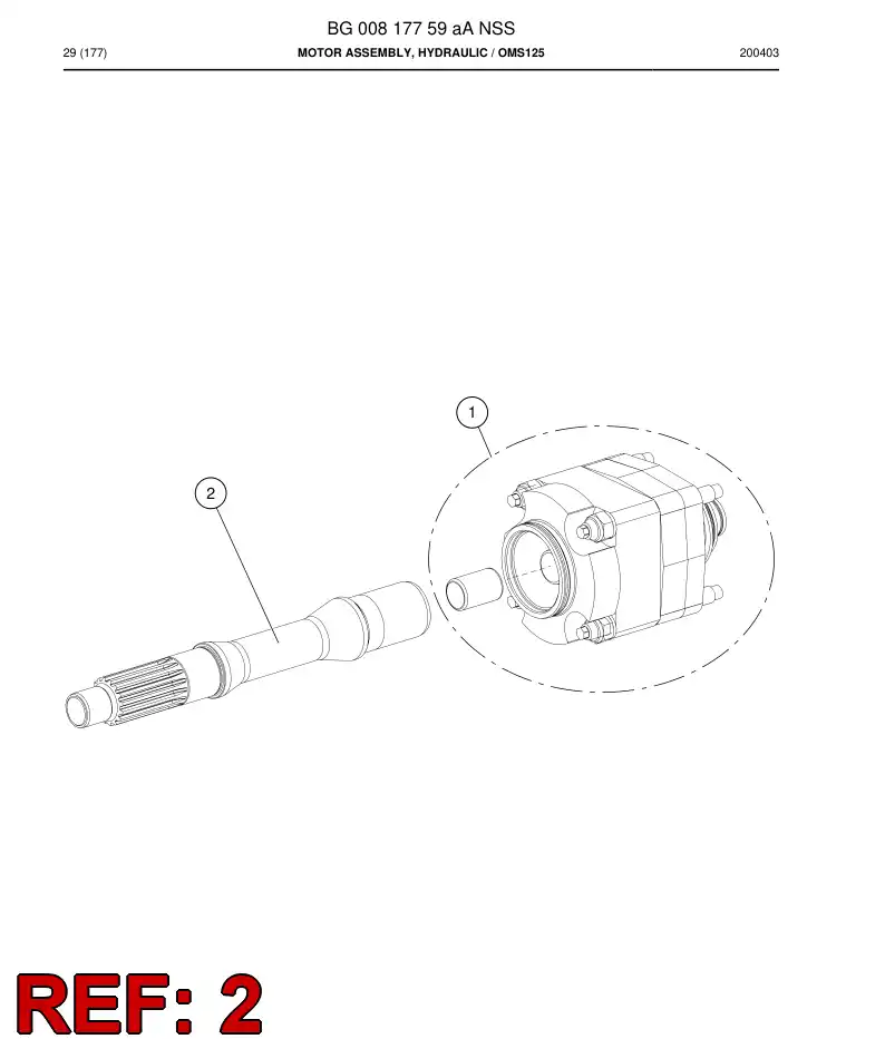 55153024b 551 530 24b Shaft, Rotating - Sandvik Technical Drawing