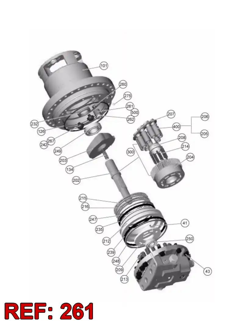 55153162 551 531 62 PISTON - Sandvik Technical Drawing