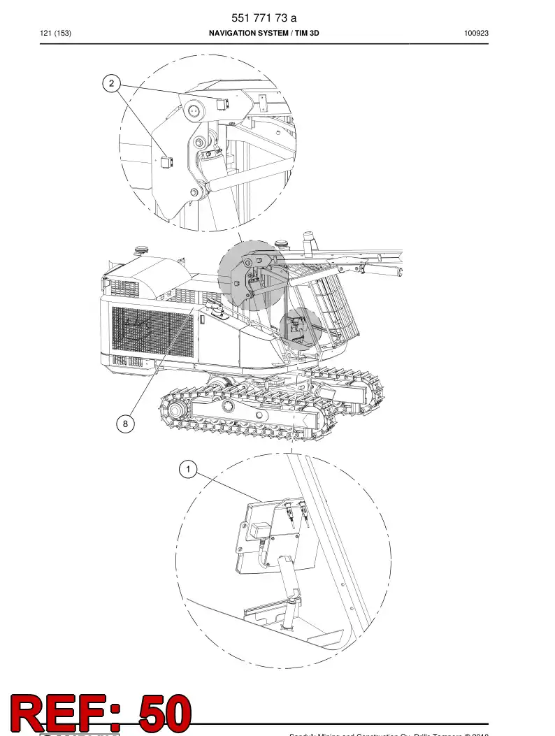 55153169 551 531 69 Circuit diagram - Sandvik Technical Drawing