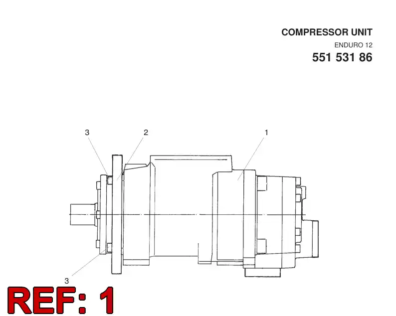 55153189 551 531 89 Compressor - Sandvik Technical Drawing