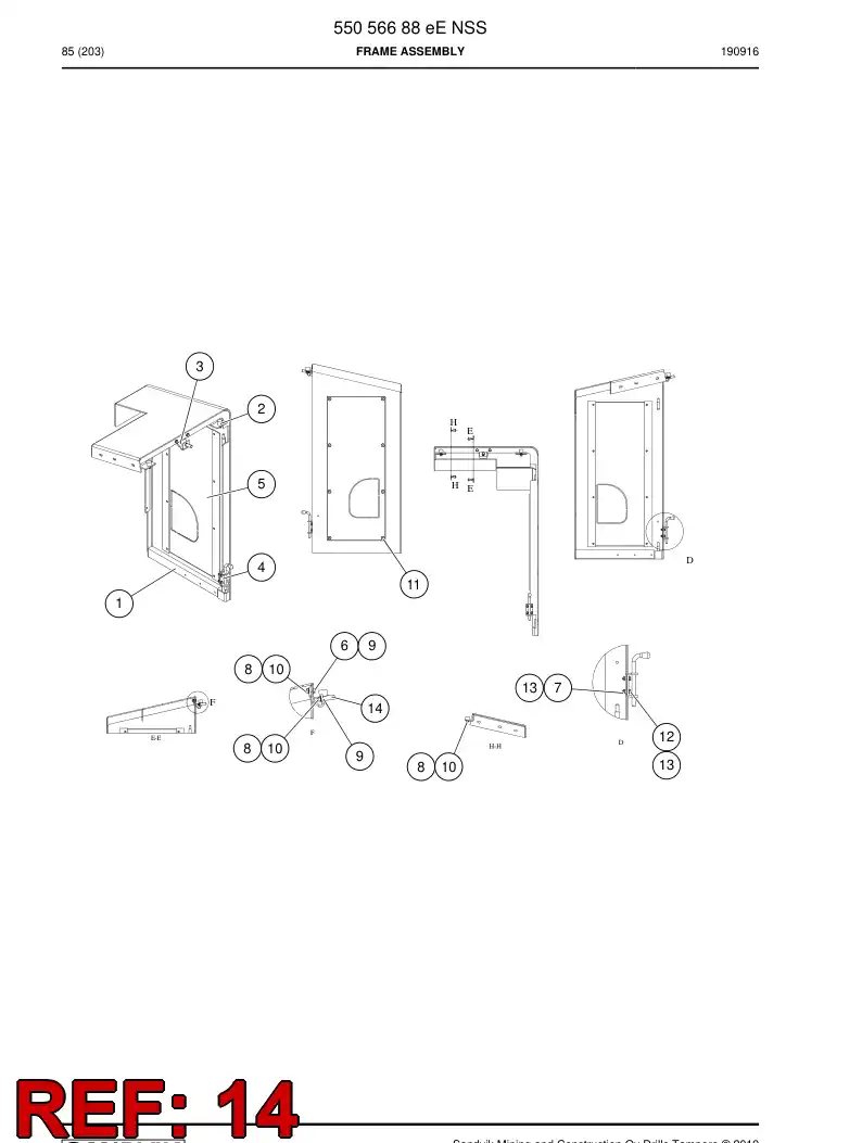 55153223c 551 532 23c Pin, Locking - Sandvik Technical Drawing