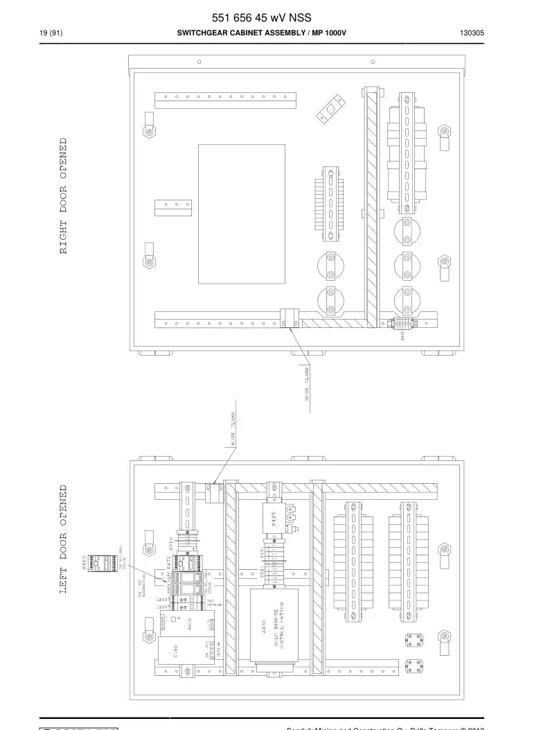 55153289 551 532 89 Transformer-Rectifier - Sandvik Technical Drawing