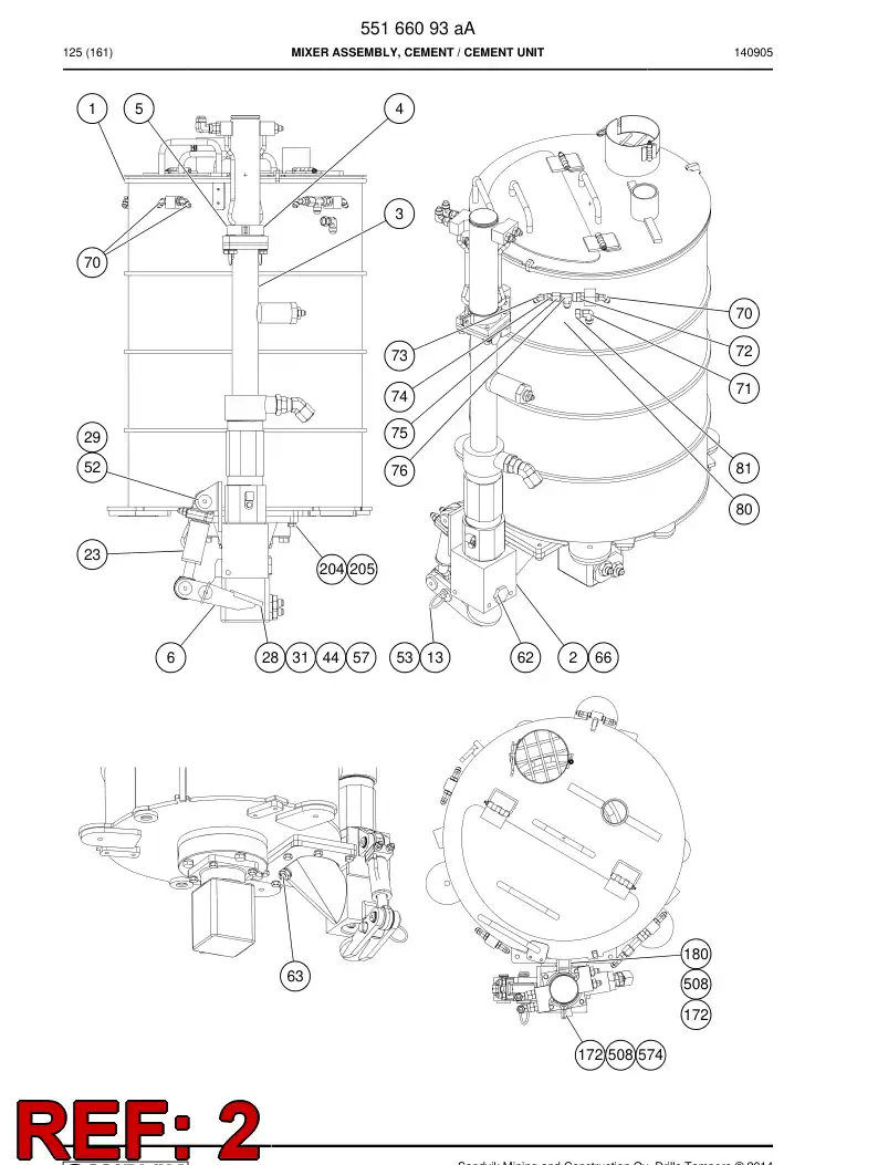 55153393 551 533 93 Supporting block - Sandvik Technical Drawing